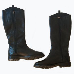 Fabianelli Boots 100% Leather. Black Size 8